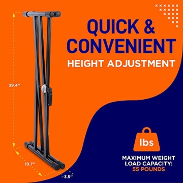 Adjustable Electronic Keyboard Stand Double Braced X Design