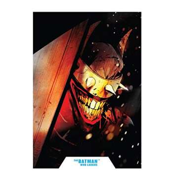 McFarlane Toys DC Multiverse Batman Who Laughs Action Figure with Build-A Rebirth Batmobile (Piece 3)