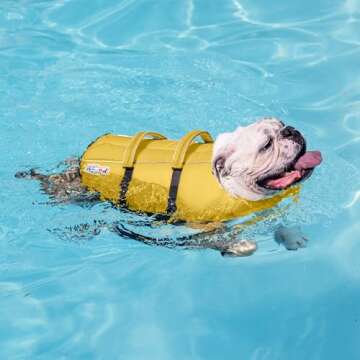 Outward Hound Granby Splash Yellow Dog Life Jacket, Small