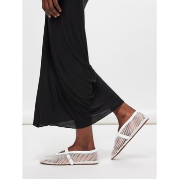 VOLEECE Women's Lightweight Mesh Ballet Flats for Summer