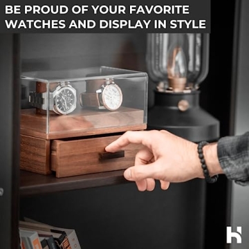 Holme & Hadfield Premium Wooden Watch Display Case
