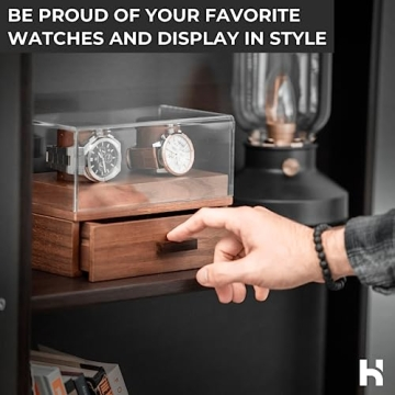 Holme & Hadfield Premium Wooden Watch Display Case