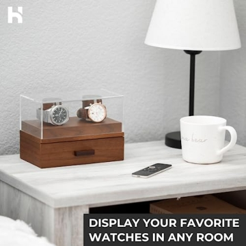 Holme & Hadfield Premium Wooden Watch Display Case