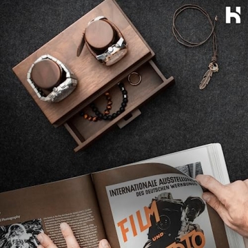 Holme & Hadfield Premium Wooden Watch Display Case