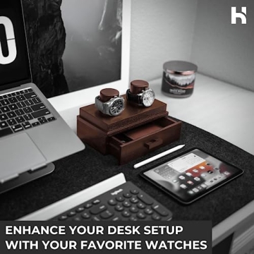 Holme & Hadfield Premium Wooden Watch Display Case