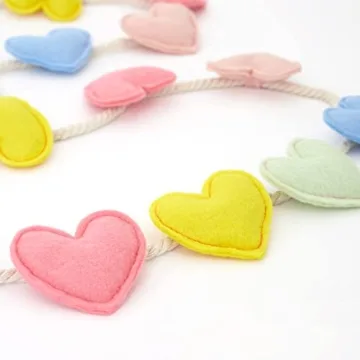 Meri Meri Felt Heart Party Banner for Joyful Decor