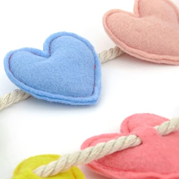 Meri Meri Felt Heart Party Banner for Joyful Decor