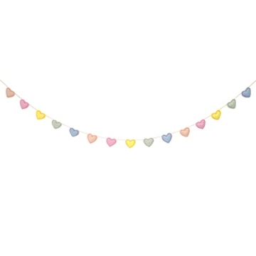 Meri Meri Felt Heart Party Banner for Joyful Decor