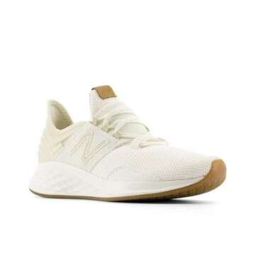 New Balance Women's Fresh Foam Roav V1 Running Shoe, Sea Salt/Bone/Incense, 12