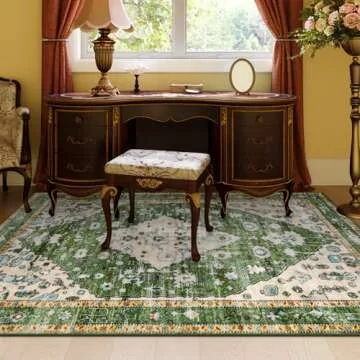 Lahome Boho Tribal 5x7 Rug - Washable Non-slip Indoor Carpet