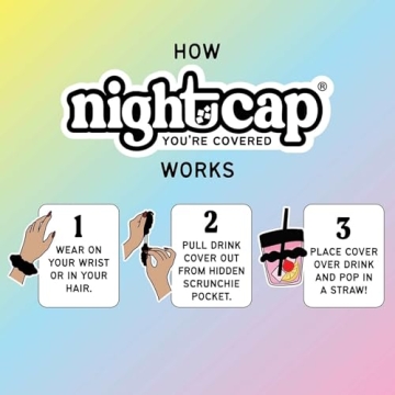 Nightcap Drink Cover Scrunchie - Stylish Safety Accessory