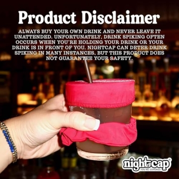 Nightcap Drink Cover Scrunchie - Stylish Safety Accessory