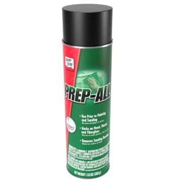 KLEAN-STRIP Prep-All Wax and Grease Remover, Fast-Acting Degreaser, Effective on Metal, Plastic, Fiberglass, Automotive DIY, 13.5 Ounce Aerosol