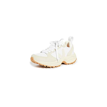 VEJA Women's Venturi Sneaker - Alveomesh White/Pierre/Natural, Eco-Friendly Comfort