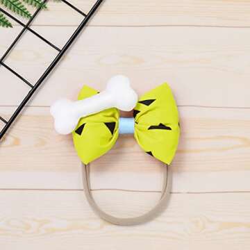 IDOPIP Kids Baby Green Girl Costume Bam Bam Caveman Cavegirl Historical Stone Age Themed Dress Birthday Outfit for Girls Boys Halloween Cosplay Dress Up Photo Shoot Green - Girl 6-12 Months