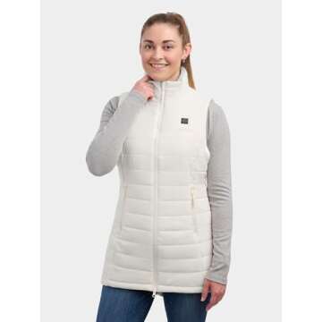 ORORO Women's Heated Vest with 4 Heat Zones for Style