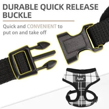 PUPTECK Soft Mesh Dog Harness Leash Set - Stylish Comfort