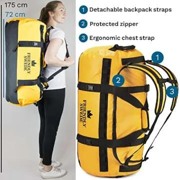 Versatile Sandhamn Duffle Bag - Waterproof Travel Gear