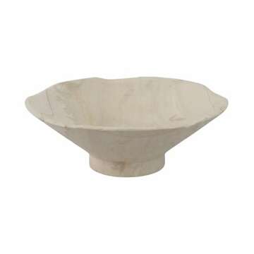 10" Sandstone Rough Edge Bowl, Tan