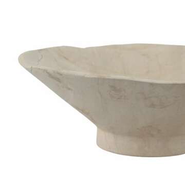 10" Sandstone Rough Edge Bowl, Tan