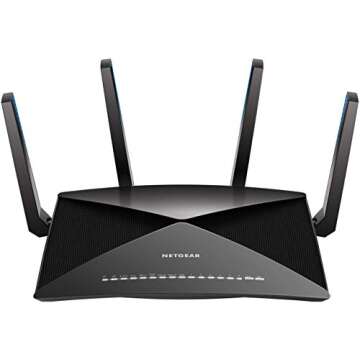 NETGEAR R9000-100NAR Nighthawk X10 AD7200 802.11ac/ad Quad-Stream WiFi Router - Certified Refurbished