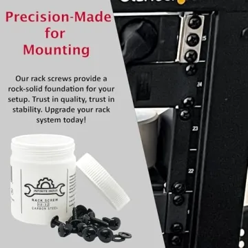 FIXXARA 10-32 Rack Screws & Washers Set 50-Pack