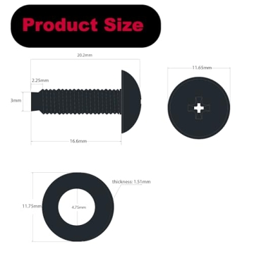 FIXXARA 10-32 Rack Screws & Washers Set 50-Pack