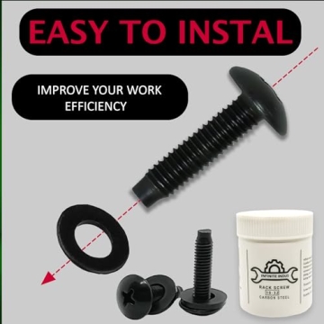 FIXXARA 10-32 Rack Screws & Washers Set 50-Pack