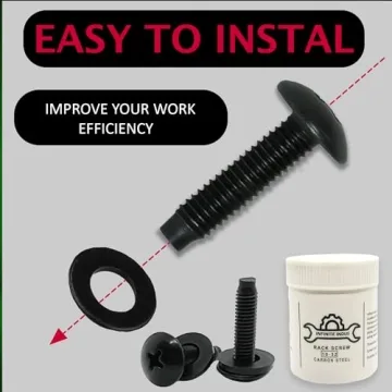 FIXXARA 10-32 Rack Screws & Washers Set 50-Pack