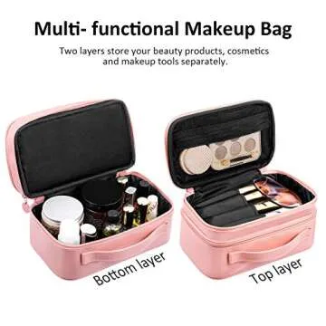 Viridian Mist Travel Makeup Bag - Elegant Organizer
