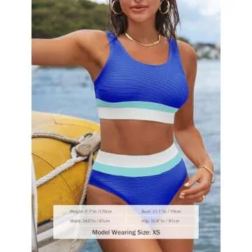 Stylish CUPSHE Women's High Waisted Bikini Cls