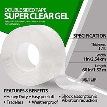 Bonding Forever Super Clear Gel Double Sided Tape