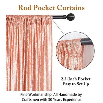 ShiDianYi 4FTX6FT-Blush-SEQUIN Photo Backdrop, Wedding Photo Booth,Photography Background (Blush)