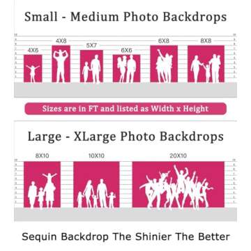 ShiDianYi 4FTX6FT-Blush-SEQUIN Photo Backdrop, Wedding Photo Booth,Photography Background (Blush)