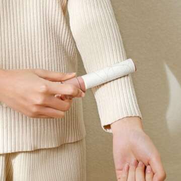 Mini Lint Roller Travel Size Small Sticky Roller for Clothes Pet Hair Remover Portable Pocket Lint R...
