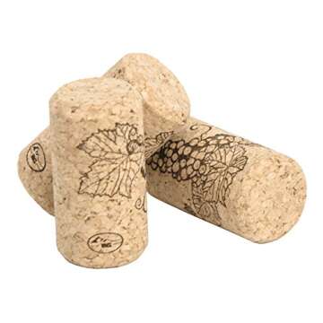 North Mountain Supply NMS Amorim Grape #8 Premium Natural Corks - Bag of 100