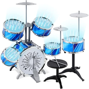 LED Light Kids Beginner Drum Set for Young Musicians
