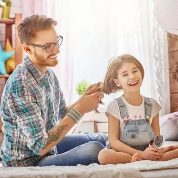 100 Pcs Thick Seamless Hair Ties, Ponytail Holders Hair Accessories No Damage for Thick Hair, Valentine's Day Gifts (Light Theme Colors)