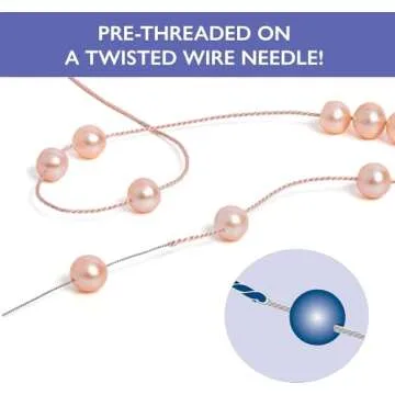 Griffin Bead Cord 100% Natural Silk Amber #8 - Ideal for Jewelry Making