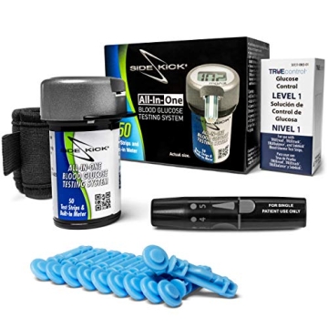 Sidekick Portable Glucose Meter Kit with Test Strips