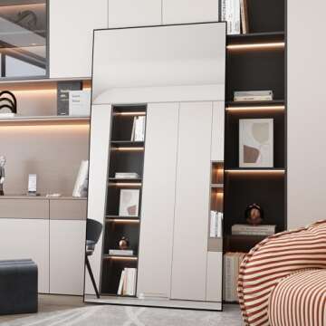 LFT HUIMEI2Y Full Length Black Mirror 76x34