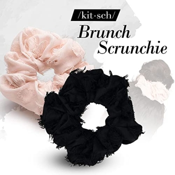 Kitsch Brunch Satin Scrunchie, Jumbo Hair Tie for All