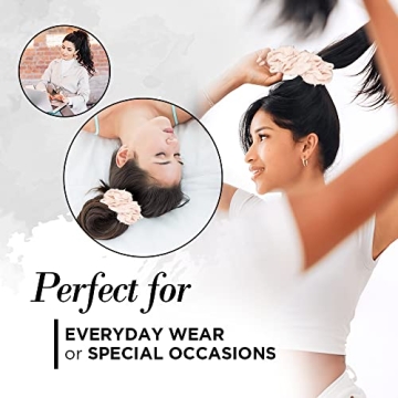 Kitsch Brunch Satin Scrunchie, Jumbo Hair Tie for All