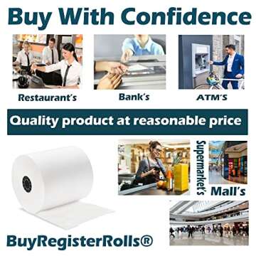 50 Rolls of Premium Quality Thermal Paper for POS