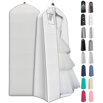 Your Bags Wedding Dress Garment Bag - Garment Bags for Travel & Hanging Clothes or Storage Preservat...