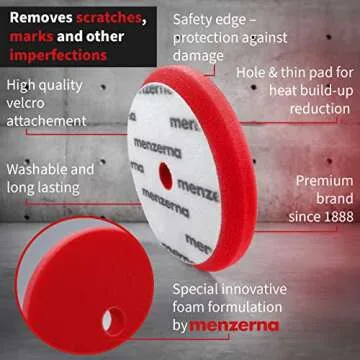MENZERNA 6 Inch Heavy Cut Polishing Pad - Ultimate Scratch Repair & Detailing Tool