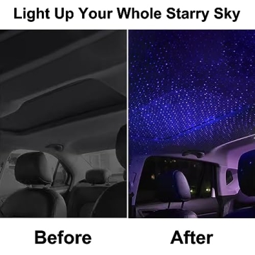 Adjustable LEDCARE USB Star Projector Night Light for Cars & Home