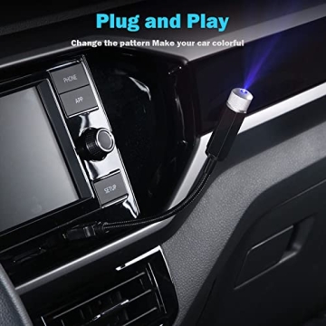 Adjustable LEDCARE USB Star Projector Night Light for Cars & Home