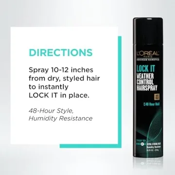 L'Oréal Paris LOCK IT Weather Control Hairspray 8.25 oz
