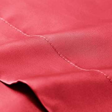 EXQ Home Silky Satin Pillowcase for Hair and Skin,Soft Cooling Pillow Cases Queen Size Set of 2 Satin Pillow Case with Envelope Closure Red